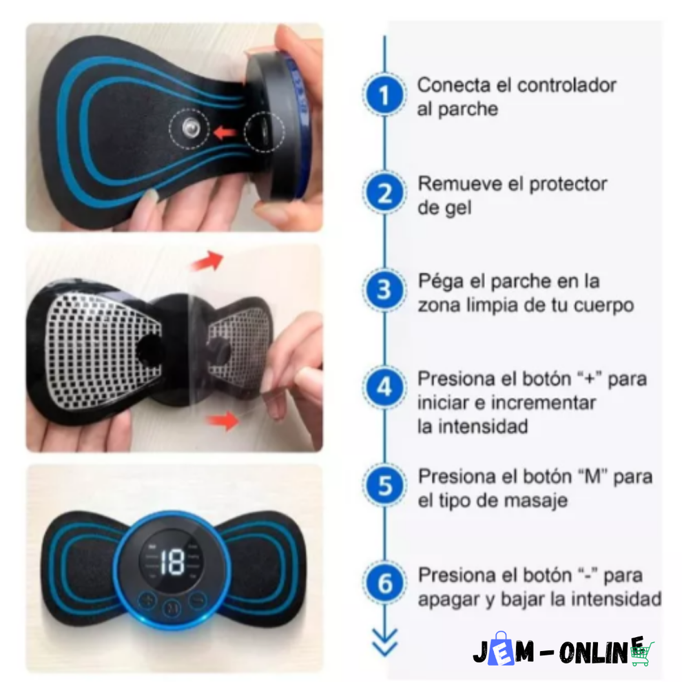 🔥2X1 |💆♂️MASAJEADOR ELÉCTRICO🔌 PORTATIL PARA FISIOTERAPIA 🔥
