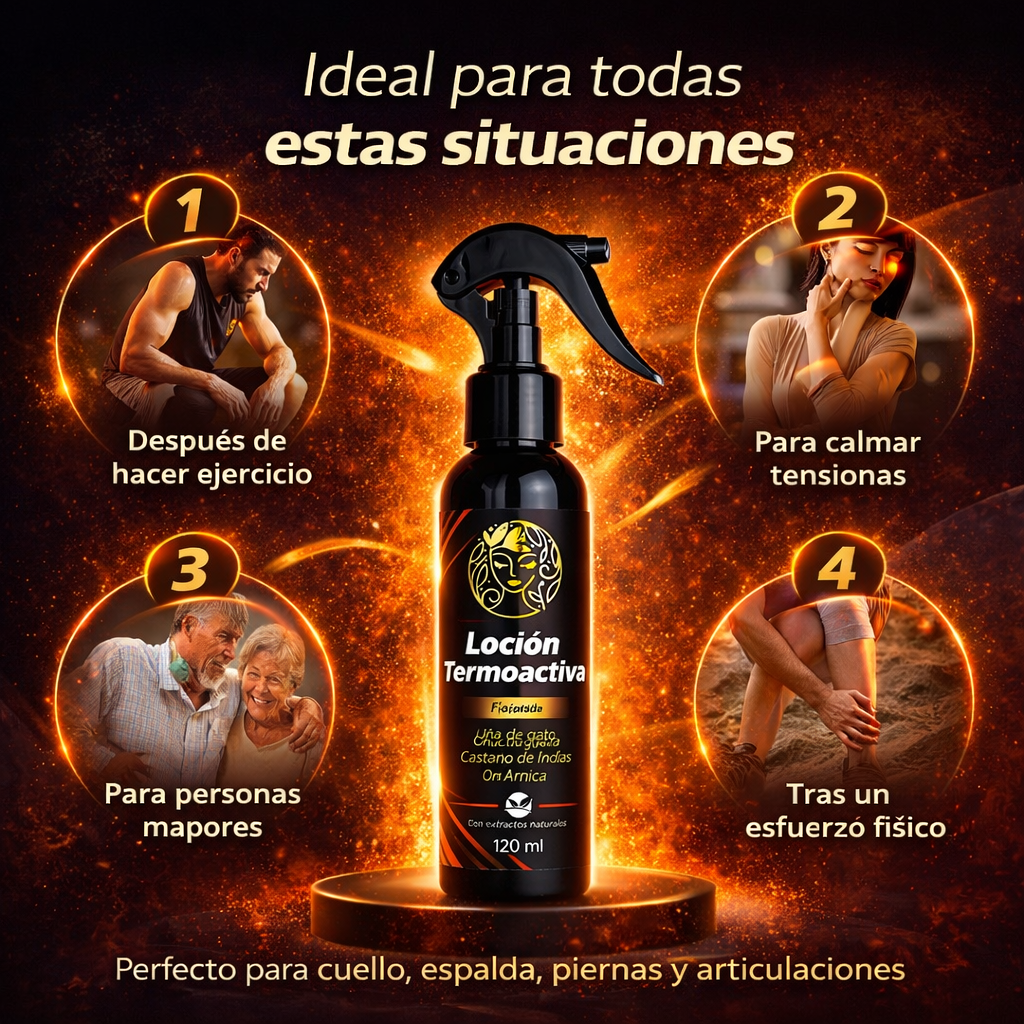 2X1 SPRAY LOCION TERMOACTIVA PARA ALIVIAR DOLOR MUSCULAR-NATURAL SHINE