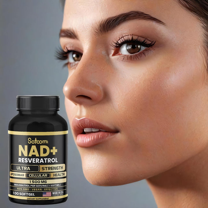 NAD + RESVERATROL-SATOOMI x100CAPS💊FORMULA ANTI ENVEJECIMIENTO CELULAR🧬