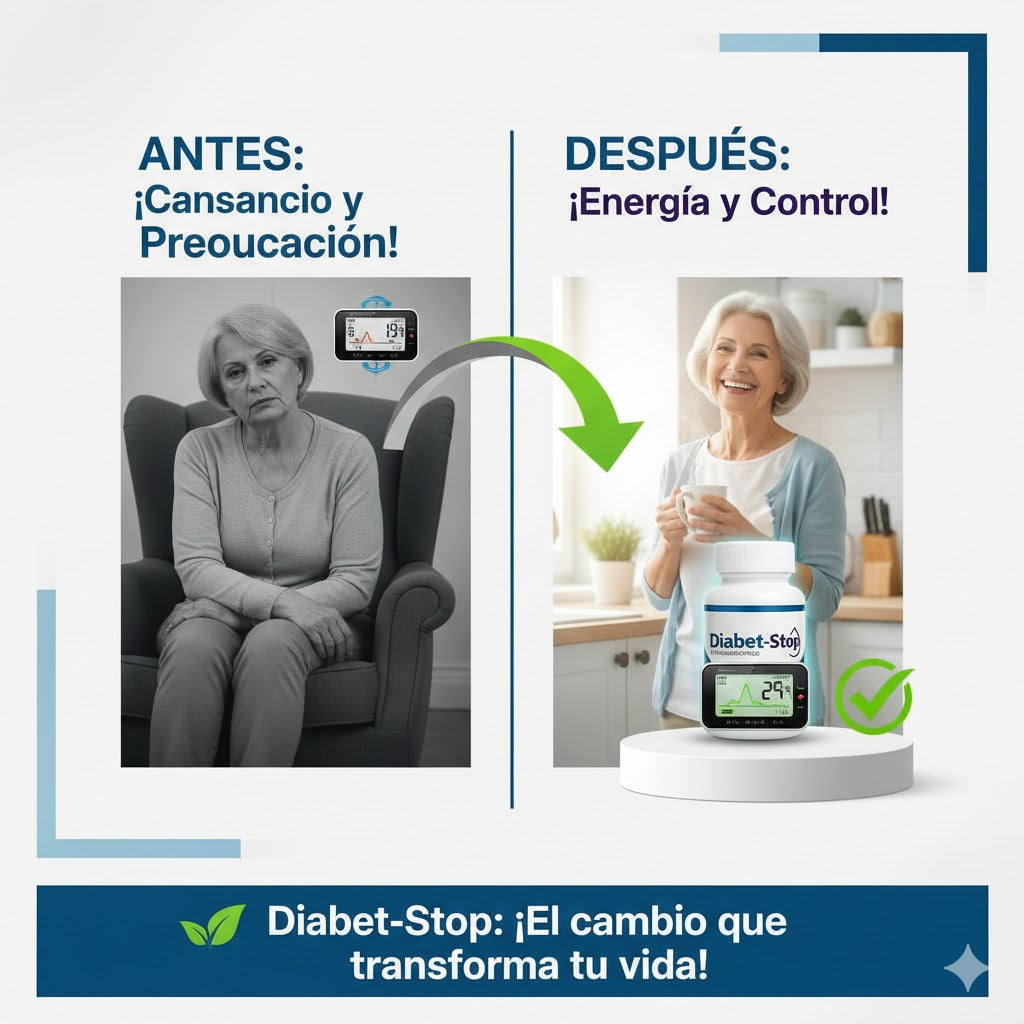 SUPLEMENTO DIABET STOP-RECUPERA TU ENERGÍA Y CONTROLA EL AZÚCAR