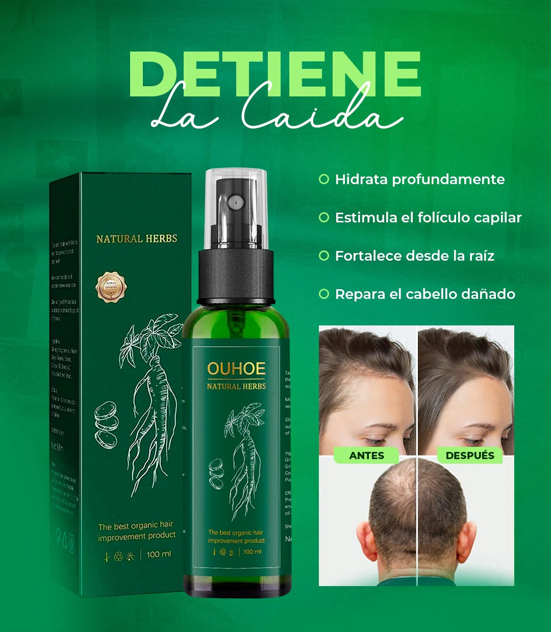 2X1 OUHOE - CRECIMIENTO DE CABELLO Y FORTALECIMIENTO PREMIUM