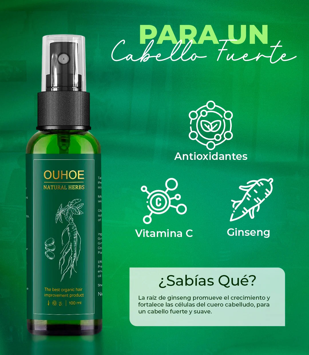 2X1 OUHOE - CRECIMIENTO DE CABELLO Y FORTALECIMIENTO PREMIUM