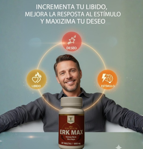 🔥ERK MAX 30 TABLETAS💊 "Fórmula de respuesta rápida"⚡ Rendimiento de Nivel Élite.💪 Solo para Exigentes💯