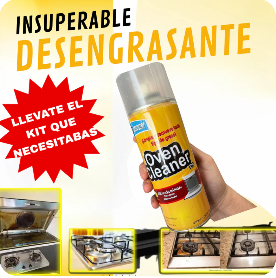 🔥2X1 KIT LIMPIADOR DE GRASA PROFESIONAL | OVEN CLEANER🔥