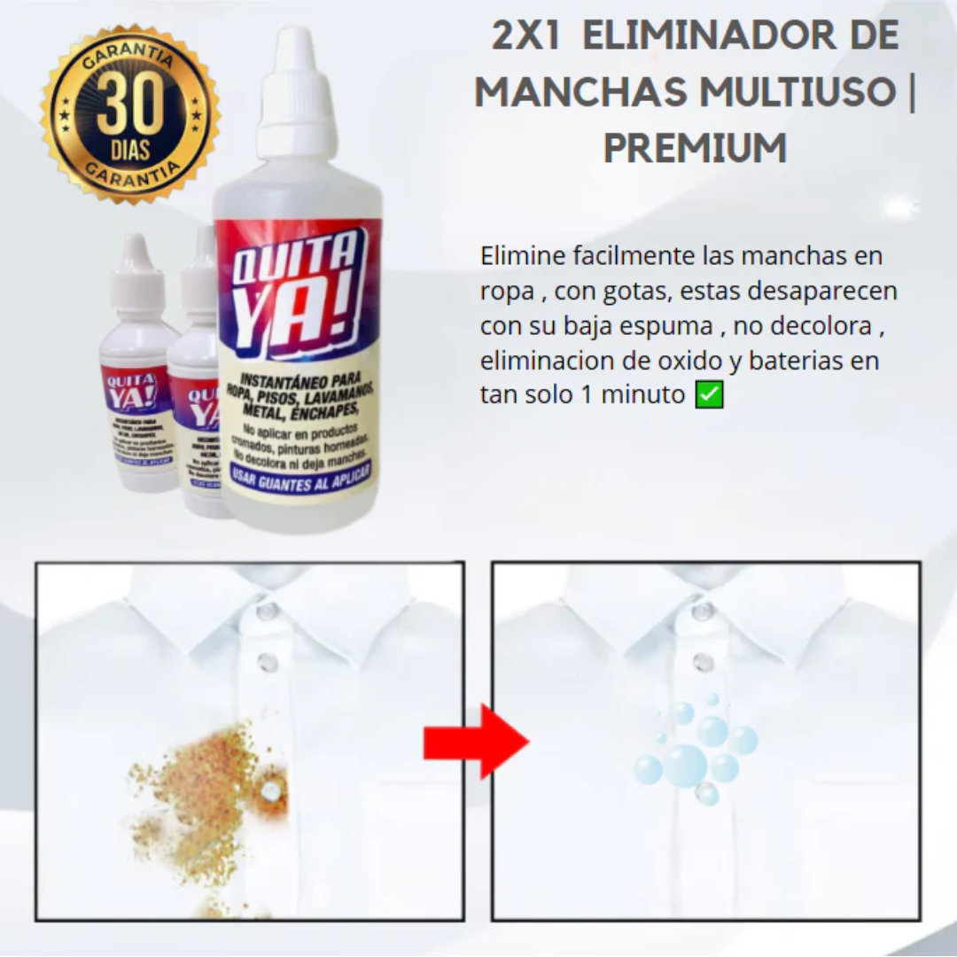 🔥2X1 | 🧼REMOVEDOR DE ÓXIDO Y MANCHAS MULTIFUNCIONAL PARA ROPA🔥