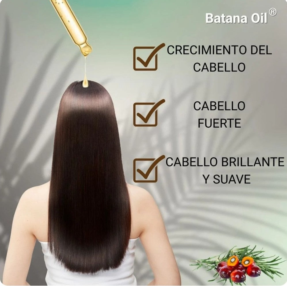 ACEITE DE BATANA PARA EL CRECIMIENTO DEL CABELLO. (2 U)