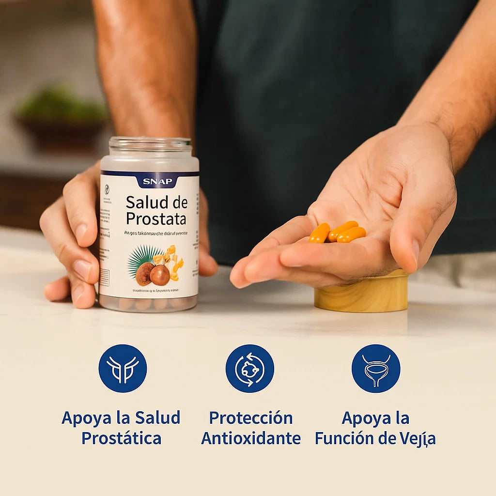 💊SUPLEMENTO SNAP ✔️ PARA LA SALUD DE LA PRÓSTATA-90 CÁPSULAS🔥