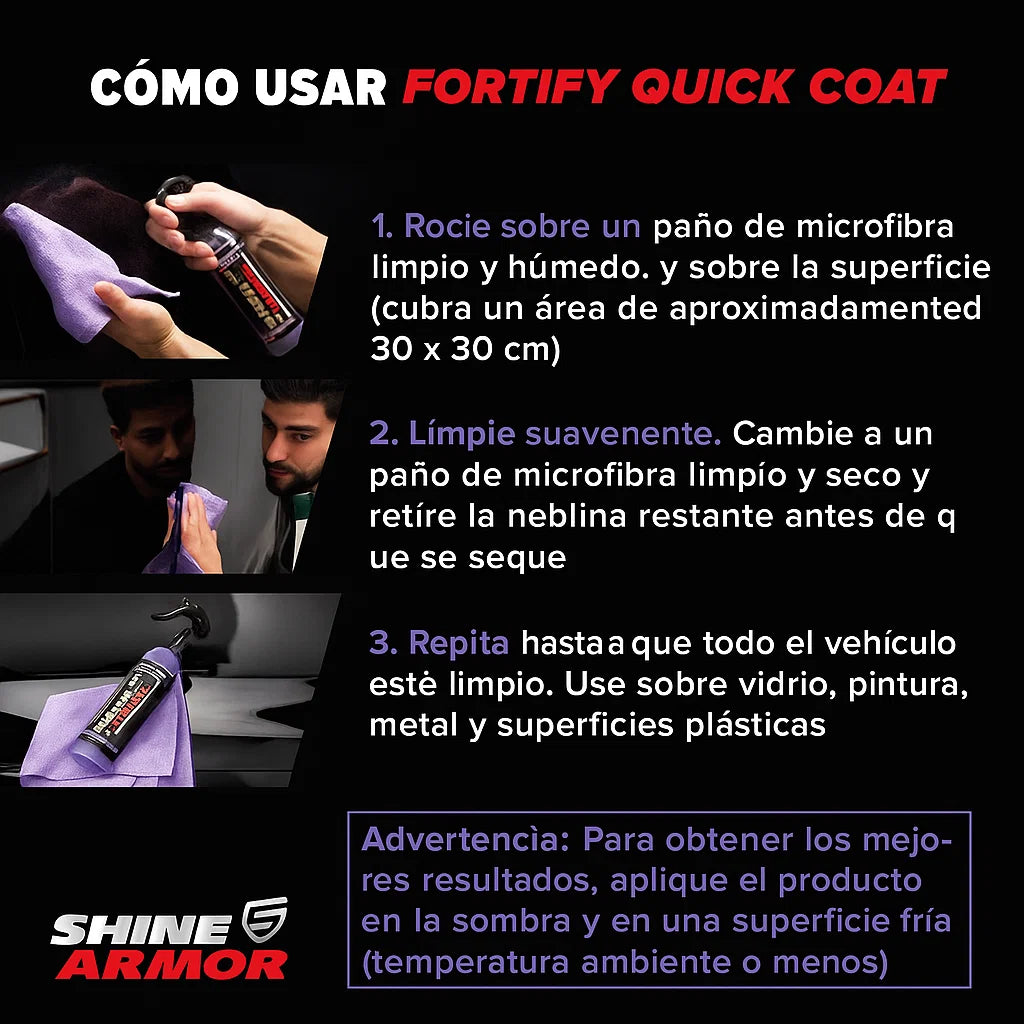 🧴SPRAY 3 EN 1 SHINE ARMOR FORTIFY: 🧼LAVADO, ✨BRILLO Y 🛡️PROTECCIÓN SIN AGUA❌