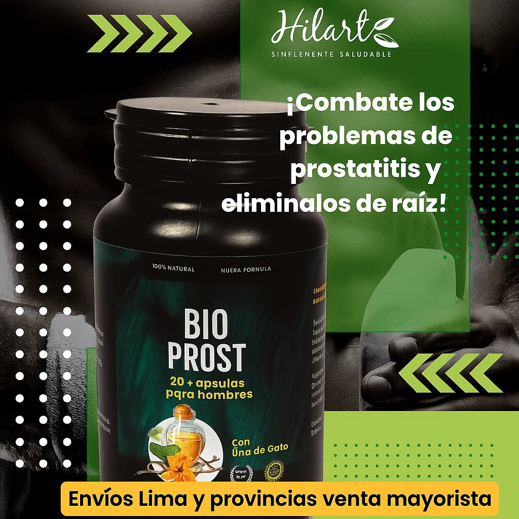 💊TABLETAS POTENCIADOR MASCULINAS 💯 BIO PROST + UÑA DE GATO: PARA PROSTATITIS CRONICA💪