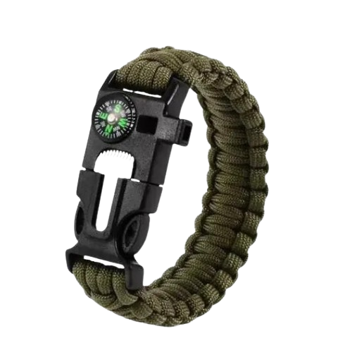 💯2X1 PULSERA DE SUPERVIVENCIA PARACORD 5 EN 1 OKOUTDOOR💯