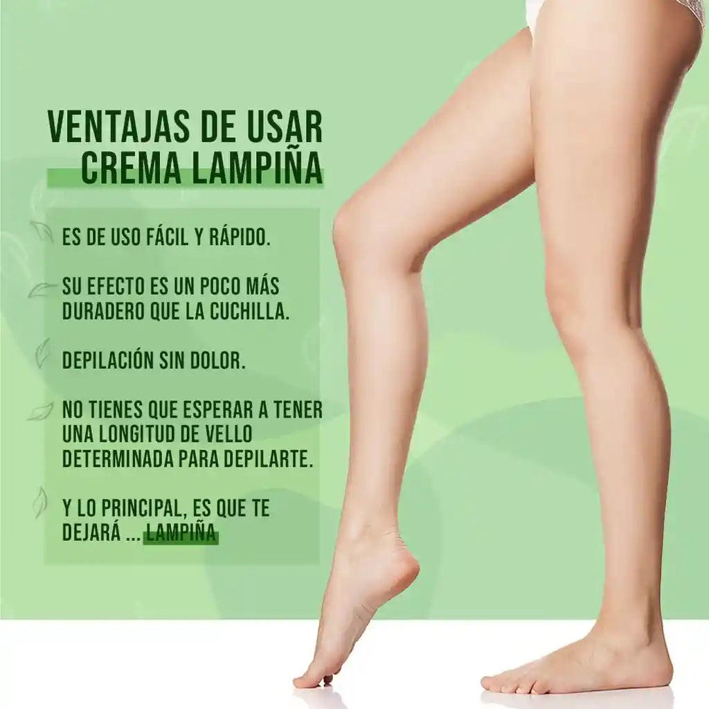 2X1 CREMA DEPILATORIA LAMPIÑA 120GR🪮 | SUAVIZA E HIDRATA 💦TODO TIPO DE PIEL