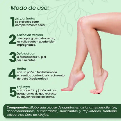 2X1 CREMA DEPILATORIA LAMPIÑA 120GR🪮 | SUAVIZA E HIDRATA 💦TODO TIPO DE PIEL