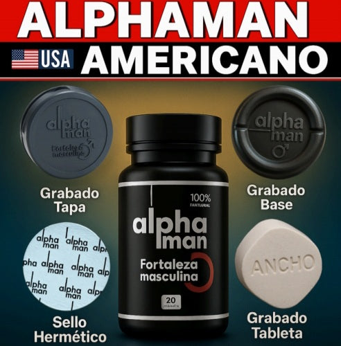 💥 ALPHAMAN: 💊SUPLEMENTO PARA POTENCIA MASCULINA NATURAL🍃 PARA EL BIENESTAR DEL HOMBRE 🚀