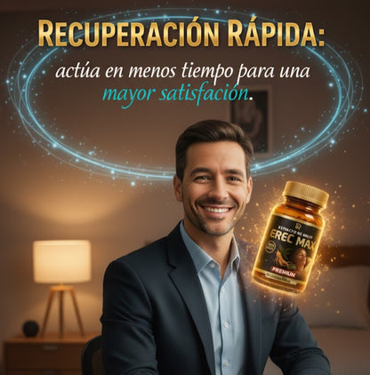 💪EREC MAX 🌿CON EXTRACTO DE MALTA Y GINSENG · 💊30 TABLETAS PARA MAYOR POTENCIA🍆