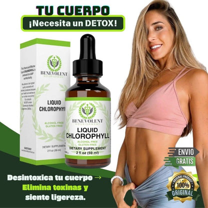 2x1 CLOROFILA LIQUIDA EN GOTAS PARA DETOX COMPLETO