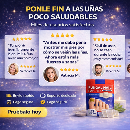 2X1 Fungal Nail Patches-PARCHES ANTIHONGOS DE RENOVACION PROFUNDA