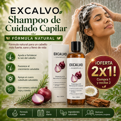 2X1 EXCALVO SHAMPOO - CRECIMIENTO DE CABELLO Y FORTALECIMIENTO