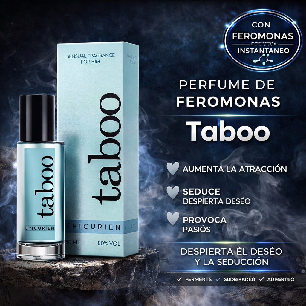 2X1 TABOO PERFUME DE FEROMONAS PARA HOMBRE