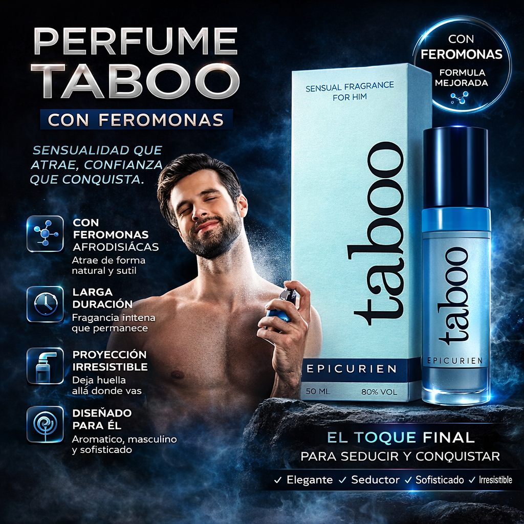 2X1 TABOO PERFUME DE FEROMONAS PARA HOMBRE