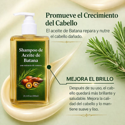 CHAMPÚ ACEITE DE BATANA CON EXTRACTO DE ROMERO 400 ML