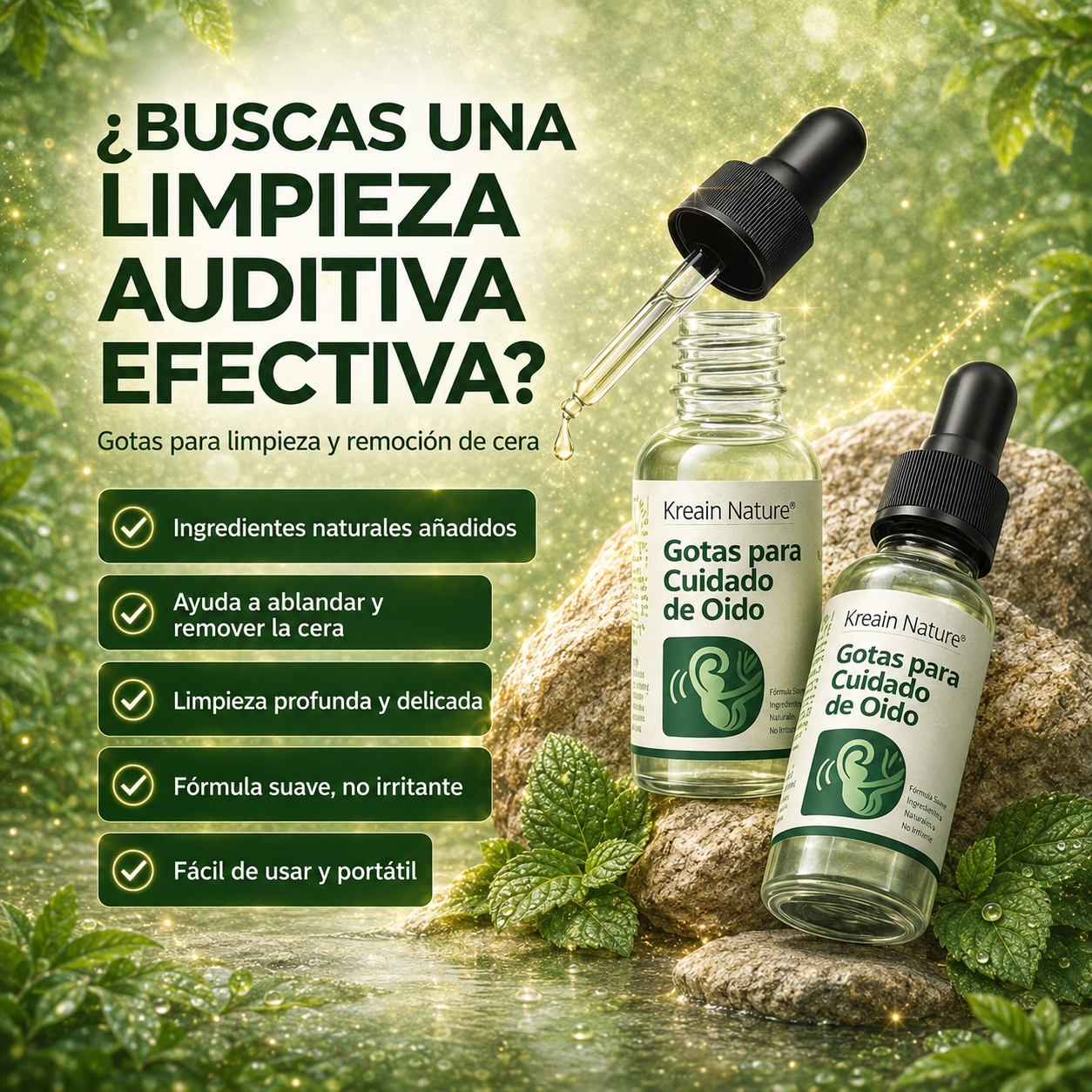 GOTAS PARA EL CUIDADO Y LIMPIEZA DE LOS OÍDOS