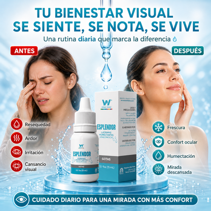 Gotas Homeopatica ESPLENDOR Humectantes y Reparativas de la Vista Cansada
