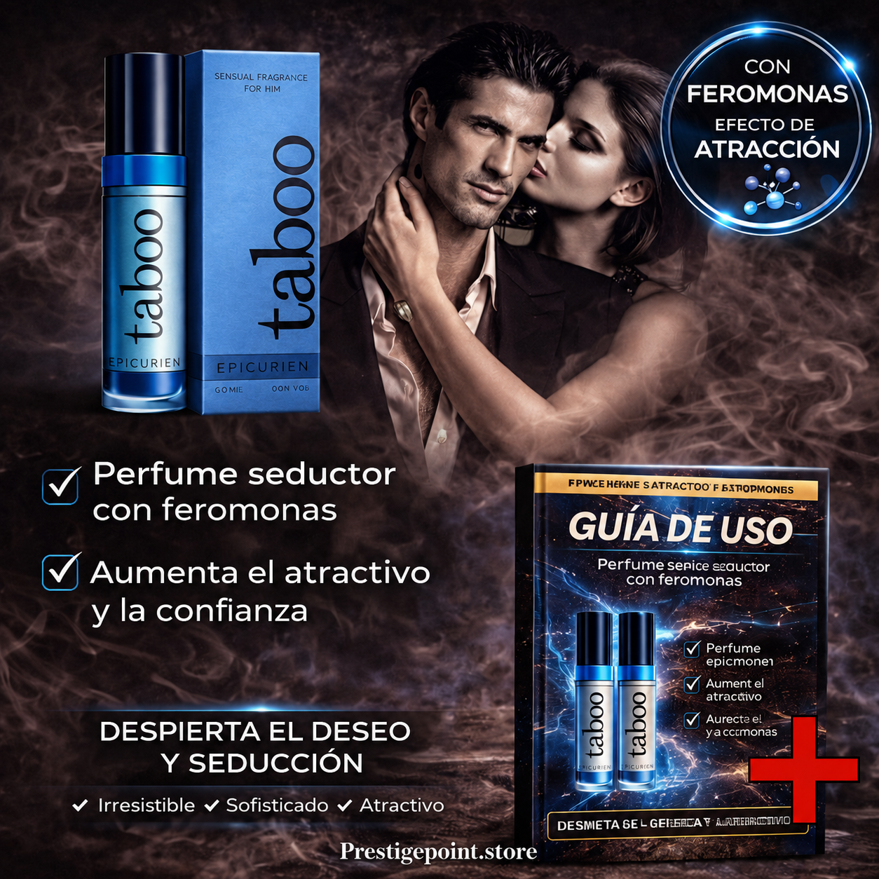 2X1 TABOO PERFUME DE FEROMONAS PARA HOMBRE