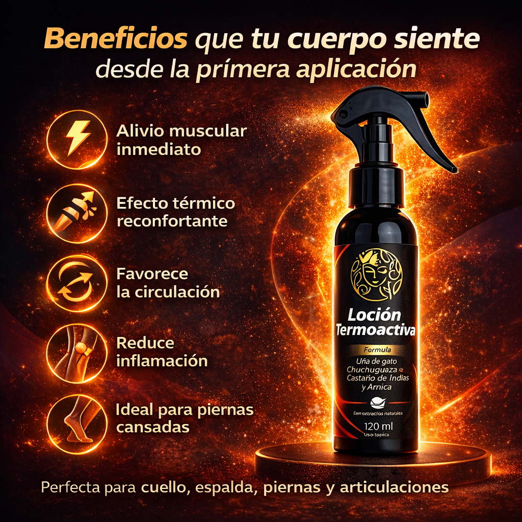 2X1 SPRAY LOCION TERMOACTIVA PARA ALIVIAR DOLOR MUSCULAR-NATURAL SHINE