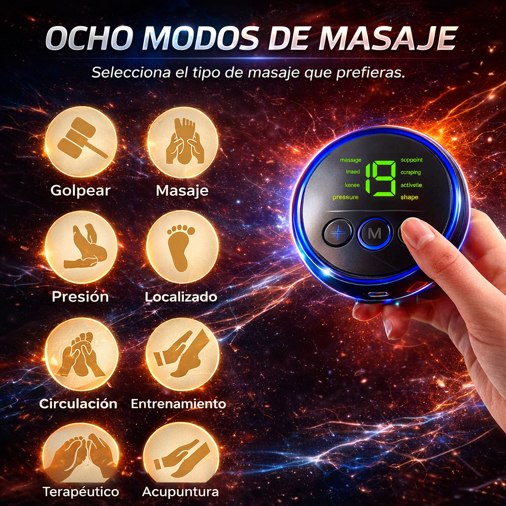 2X1 |MASAJEADOR ELÉCTRICO PORTATIL PARA FISIOTERAPIA