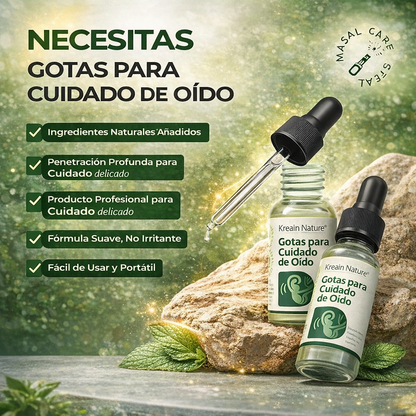 GOTAS PARA EL CUIDADO DE LOS OÍDOS PARA EL DOLOR Y ZUMBIDOS
