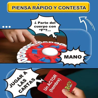 JUEGO DE MESA EN FAMILIA-¡BASTA!, PIENSA RAPIDO Y CONTESTA.