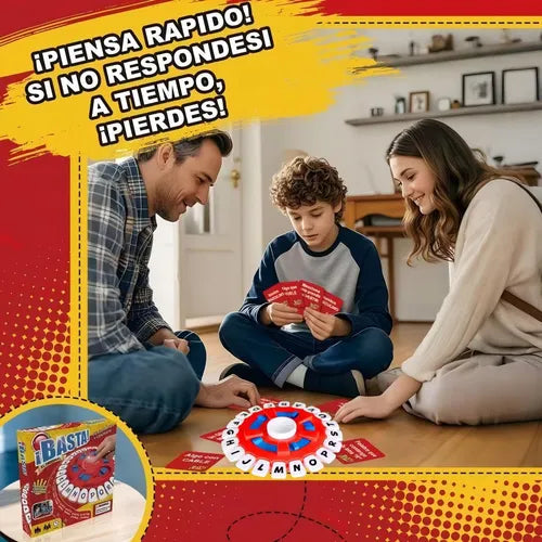 JUEGO DE MESA EN FAMILIA-¡BASTA!, PIENSA RAPIDO Y CONTESTA.