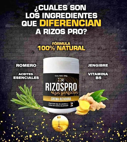  RIZOS PRO-2x1 Crema rizadora y para hidratar con extracto de Mara y Argán.