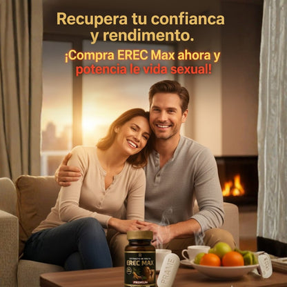 💪EREC MAX 🌿CON EXTRACTO DE MALTA Y GINSENG · 💊30 TABLETAS PARA MAYOR POTENCIA🍆
