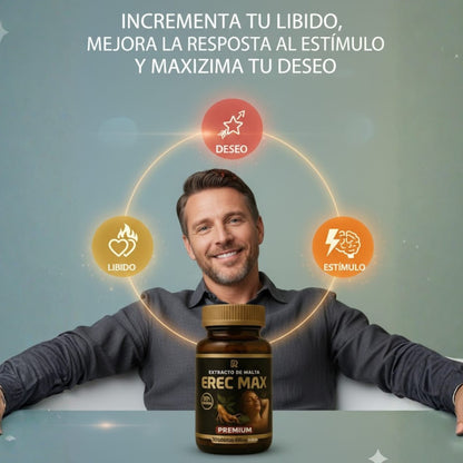 💪EREC MAX 🌿CON EXTRACTO DE MALTA Y GINSENG · 💊30 TABLETAS PARA MAYOR POTENCIA🍆