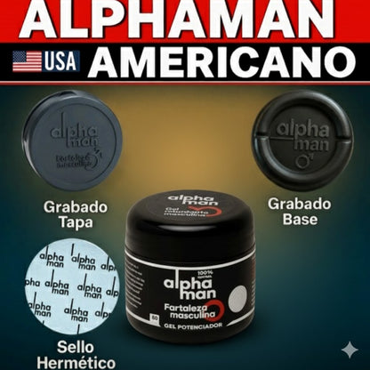 GEL ALPHAMAN PREMIUM: PARA POTENCIA MASCULINA NATURAL PARA EL BIENESTAR DEL HOMBRE