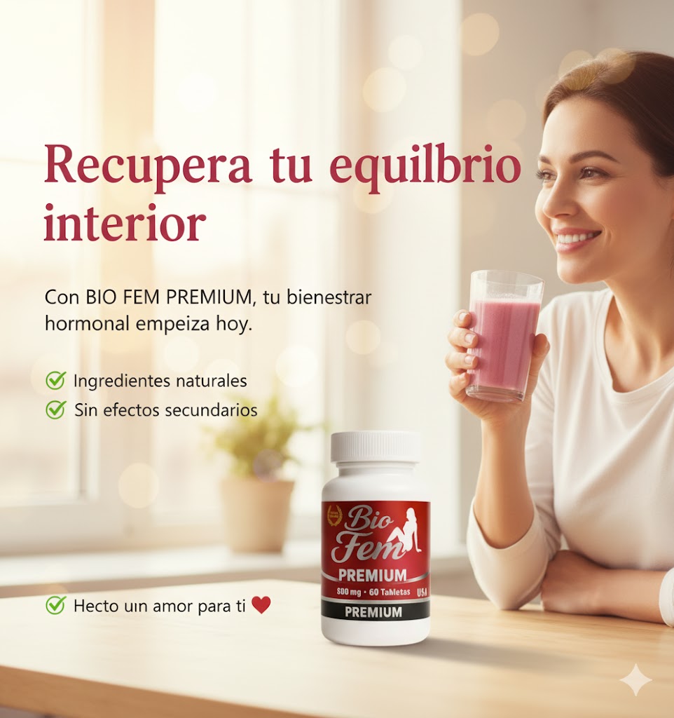 BIO FEM PREMIUM  60 TABLETAS FORMULA NATURAL PARA BIENESTAR FEMENINO