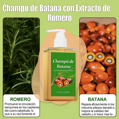 2X1 CHAMPÚ ACEITE DE BATANA CON EXTRACTO DE ROMERO 400 ML
