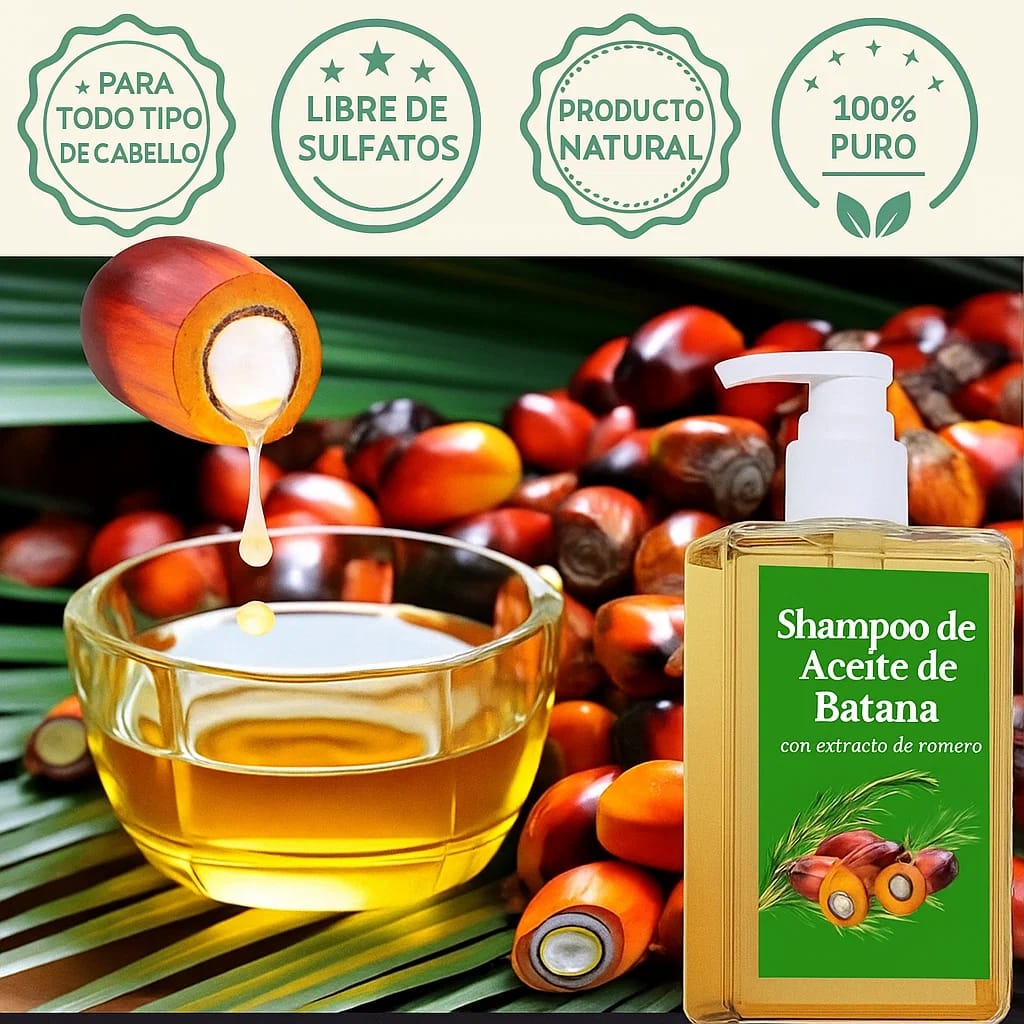 2X1 CHAMPÚ ACEITE DE BATANA CON EXTRACTO DE ROMERO 400 ML