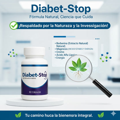 SUPLEMENTO DIABET STOP-RECUPERA TU ENERGÍA Y CONTROLA EL AZÚCAR