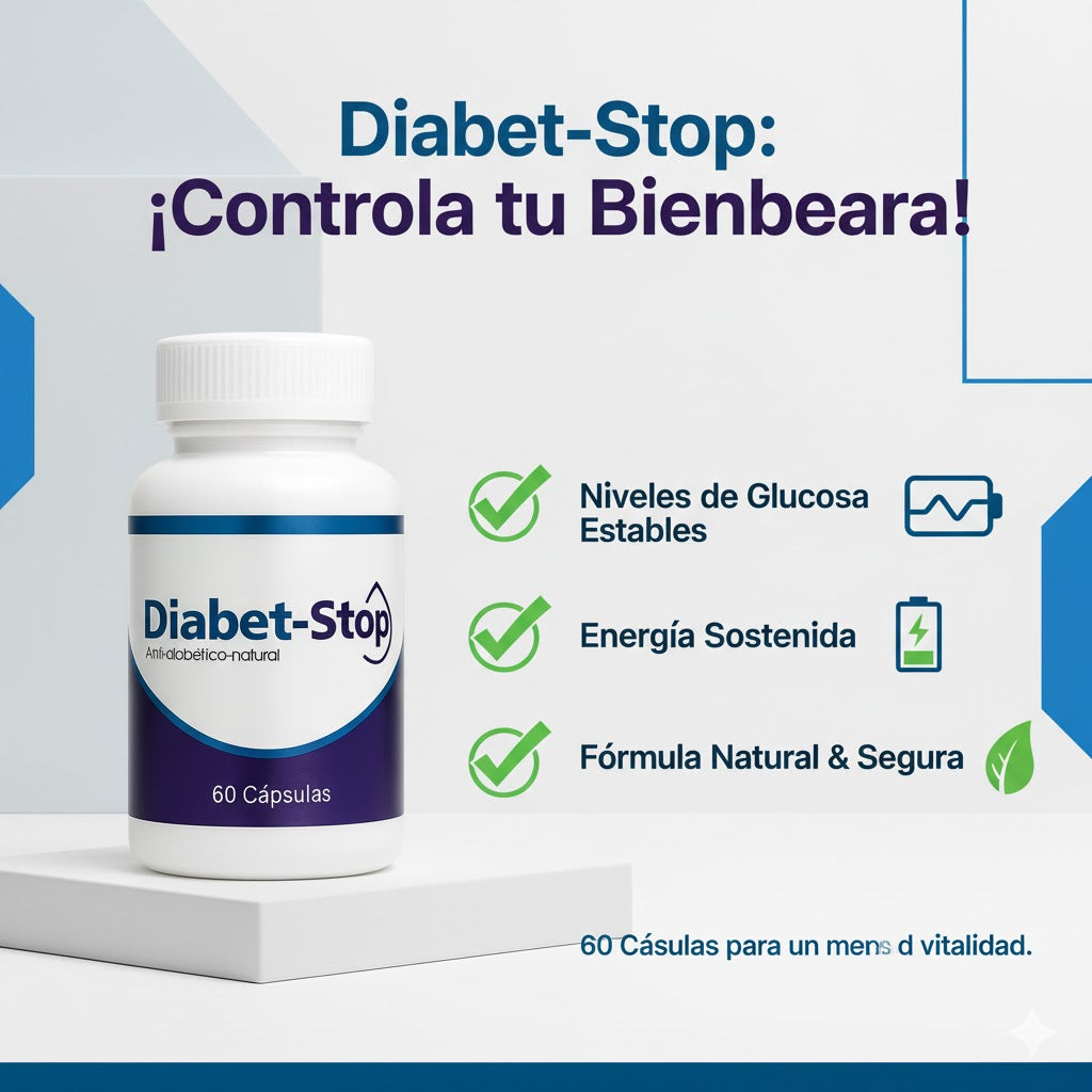 SUPLEMENTO DIABET STOP-RECUPERA TU ENERGÍA Y CONTROLA EL AZÚCAR