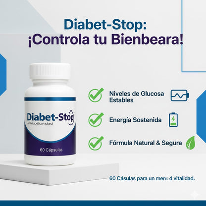 SUPLEMENTO DIABET STOP-RECUPERA TU ENERGÍA Y CONTROLA EL AZÚCAR
