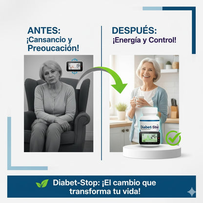 SUPLEMENTO DIABET STOP-RECUPERA TU ENERGÍA Y CONTROLA EL AZÚCAR