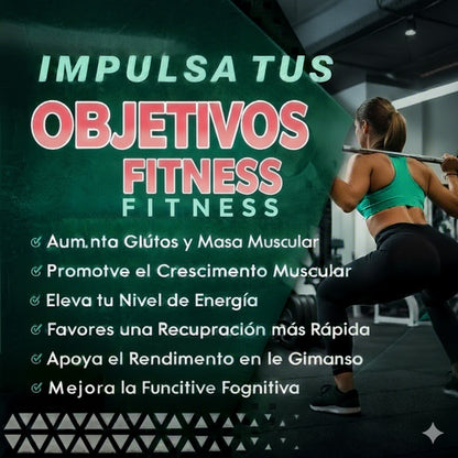 CREATINA MONOHIDRATADA EN POLVO 5 EN 1 PARA MUJERES: AUMENTA GLÚTEOS