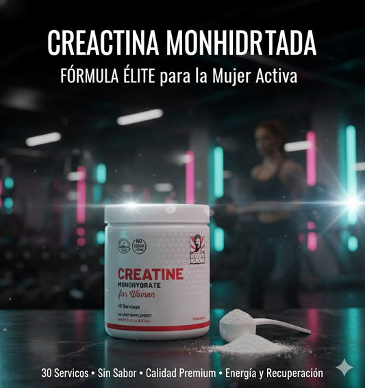 CREATINA MONOHIDRATADA EN POLVO 5 EN 1 PARA MUJERES: AUMENTA GLÚTEOS