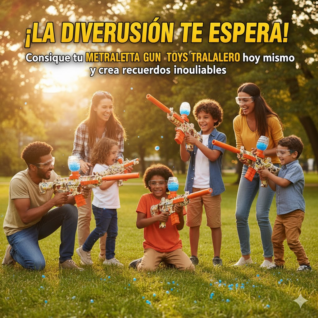METRALLETA GUN TOY TRALALERO PARA NIÑOS