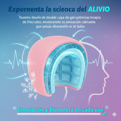 MÁSCARA DE GEL DE DOBLE CAPA PARA ALIVIAR LA MIGRAÑA Y EL DOLOR DE CABEZA