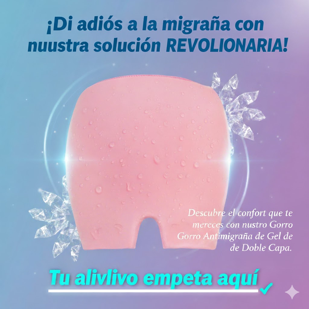 MÁSCARA DE GEL DE DOBLE CAPA PARA ALIVIAR LA MIGRAÑA Y EL DOLOR DE CABEZA