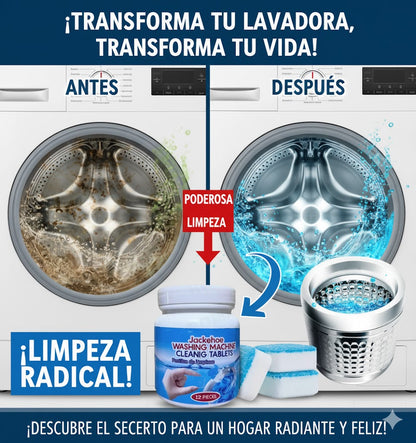 2X1 PASTILLAS PARA LAVADORA PREMIUM - ELIMINA EL MAL OLOR Y BACTERIAS.