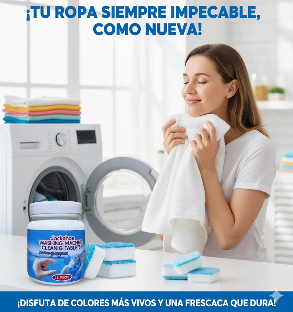 2X1 PASTILLAS PARA LAVADORA PREMIUM - ELIMINA EL MAL OLOR Y BACTERIAS.